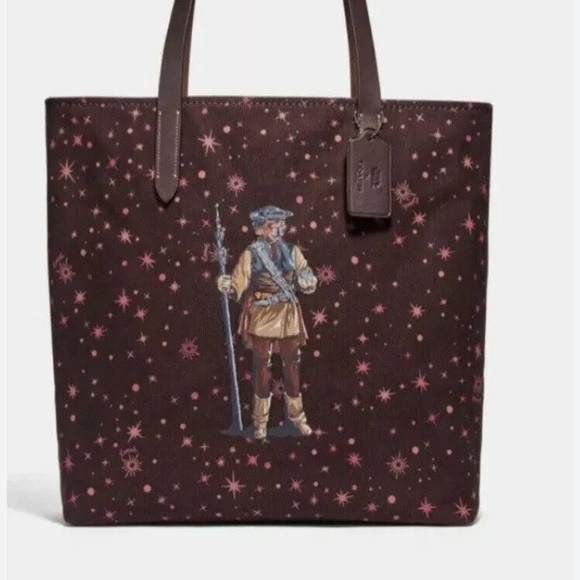 Coach Star Wars X Tote With Starry Print and Princess Leia as Boushh - Picture 1 of 9